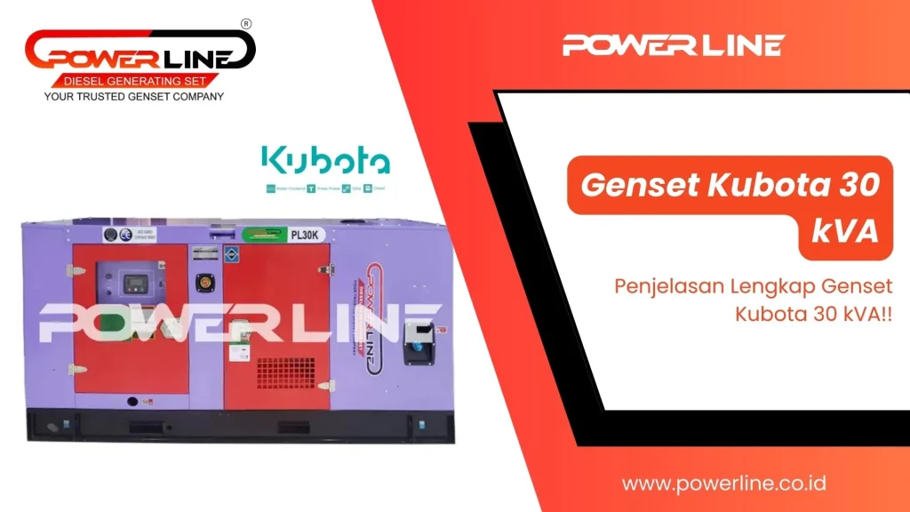 genset kubota 30 kVA