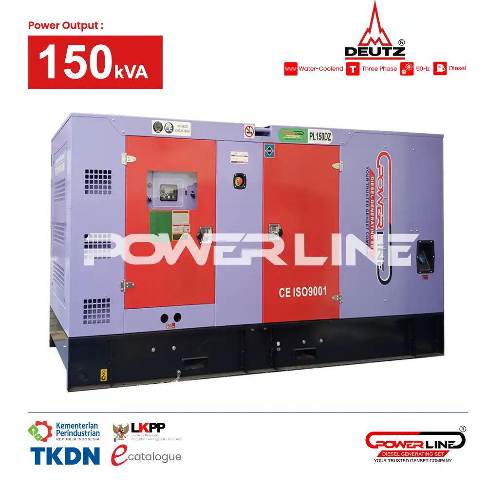 genset deutz 150 kva silent powerline