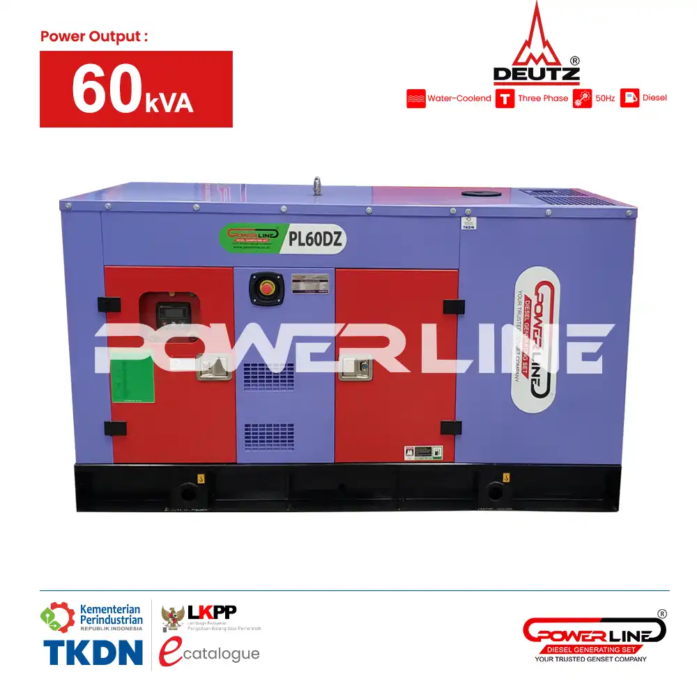 genset deutz 60 kva silent powerline