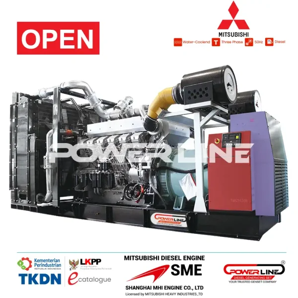 genset mitsubishi sme open powerline
