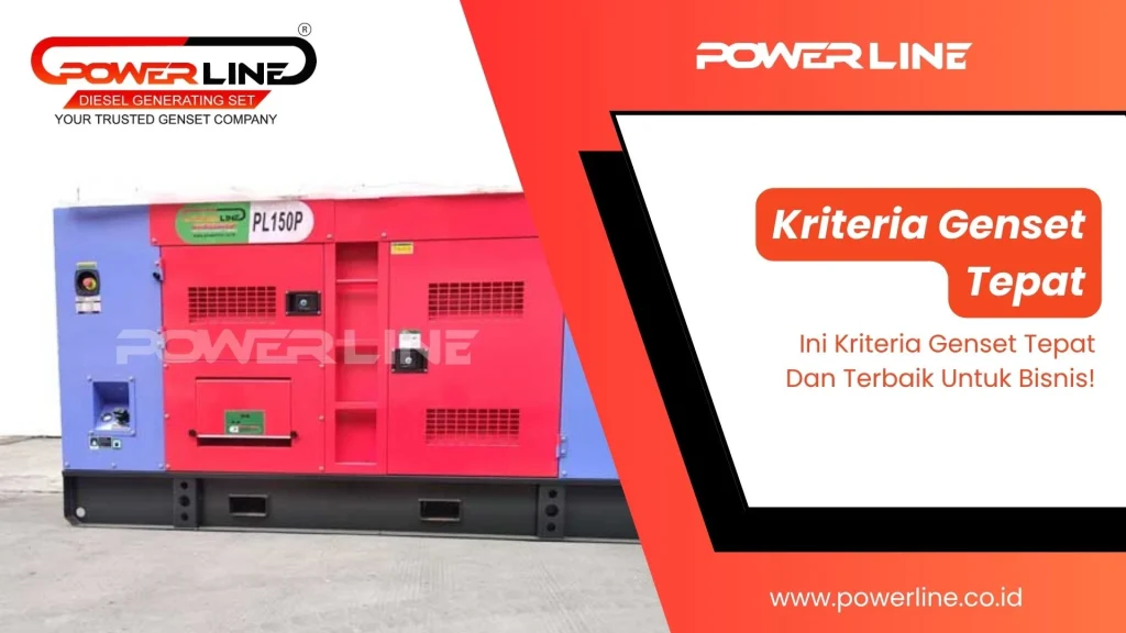 kriteria genset yang tepat