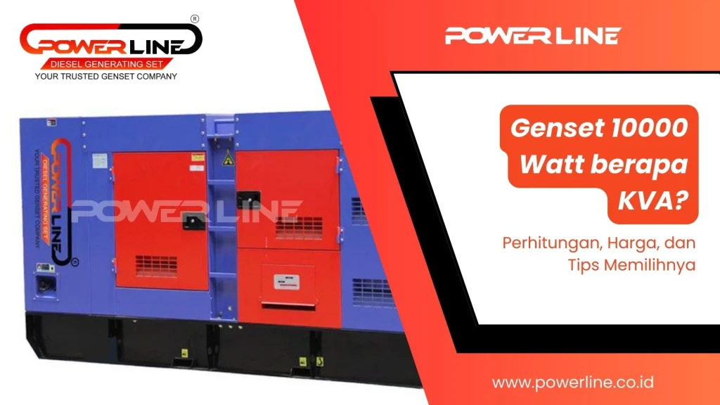 genset 10000 watt berapa kva