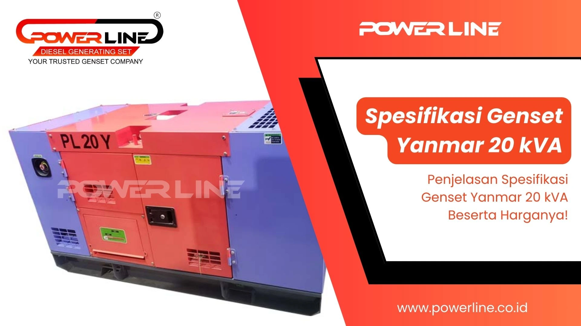 genset yanmar 20 kVA
