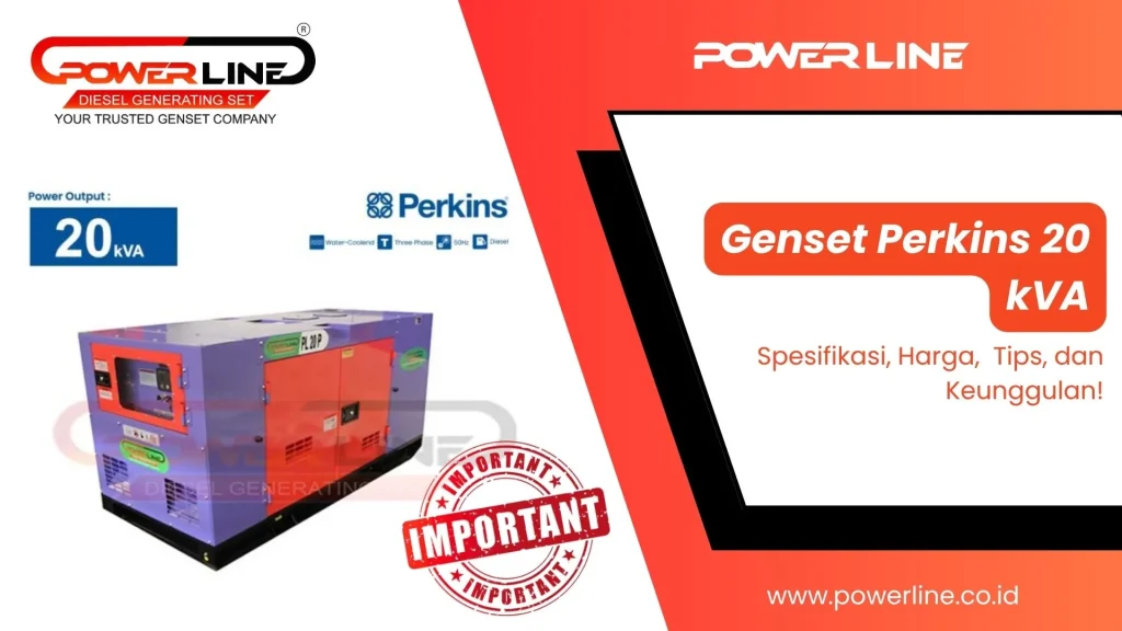 Spesifikasi Genset Perkins 20 kVA dan Harganya