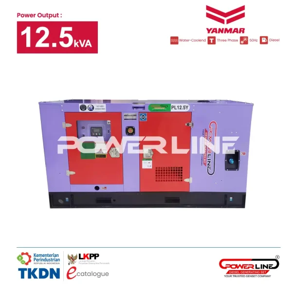 genset yanmar 12.5 kva silent powerline