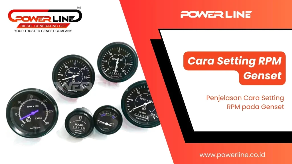 cara setting RPM genset