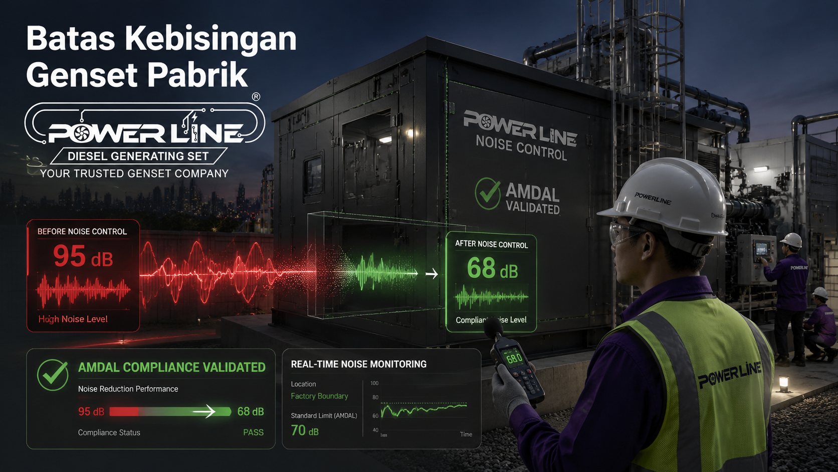 Batas Kebisingan Genset Pabrik